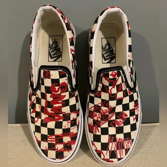 Vans Other - Vans Classic Slip On Crew Checkerboard Red
VN04BV31IW Skate Shoes